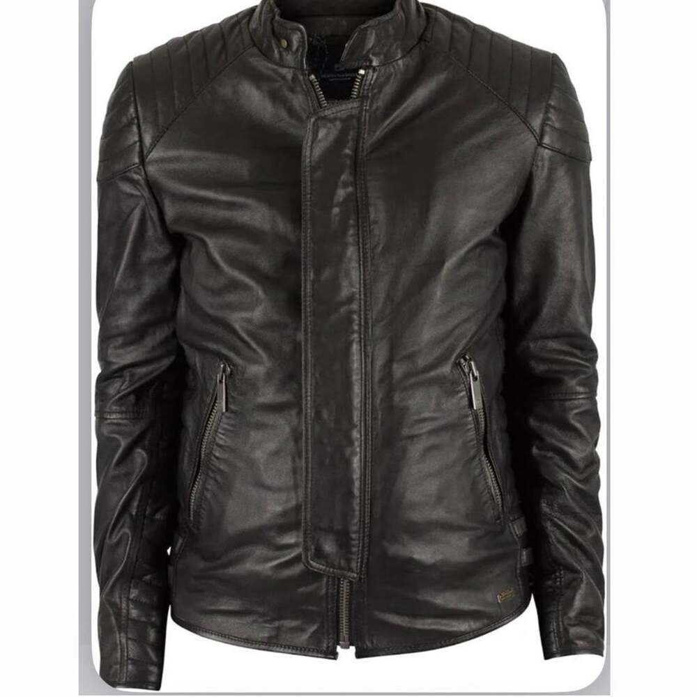 Scotch & Soda Leather Biker Jacket